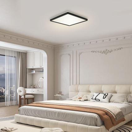 Brilagi - LED Hämardatav valgusti koos motion ja dusk andur ULTRA SLIM LED/18W/230V 30x30 cm + kaugjuhtimispult