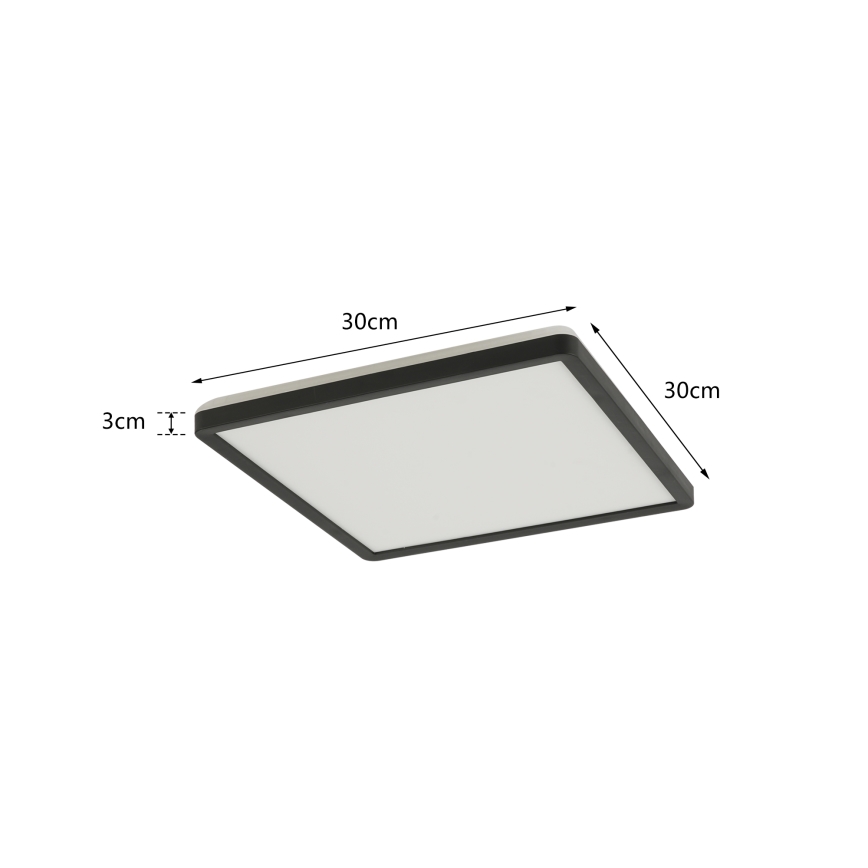 Brilagi - LED Hämardatav valgusti koos motion ja dusk andur ULTRA SLIM LED/18W/230V 30x30 cm + kaugjuhtimispult