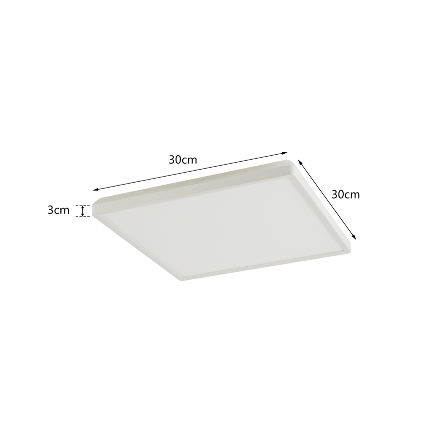 Brilagi - LED Hämardatav valgusti koos motion ja dusk andur ULTRA SLIM LED/18W/230V 30x30 cm + kaugjuhtimispult