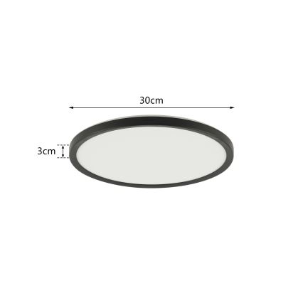 Brilagi - LED Hämardatav valgusti anduriga ULTRA SLIM LED/18W/230V d. 30 cm + kaugjuhtimispult