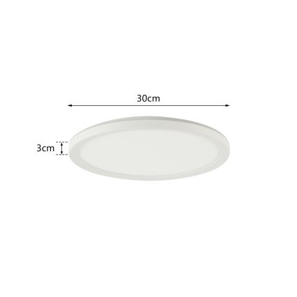 Brilagi - LED Hämardatav valgusti anduriga ULTRA SLIM LED/18W/230V d. 30 cm + kaugjuhtimispult