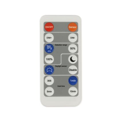 Brilagi - LED Hämardatav valgusti koos motion ja dusk andur ULTRA SLIM LED/24W/230V d. 42 cm + kaugjuhtimispult
