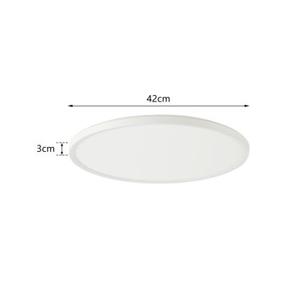 Brilagi - LED Hämardatav valgusti koos motion ja dusk andur ULTRA SLIM LED/24W/230V d. 42 cm + kaugjuhtimispult