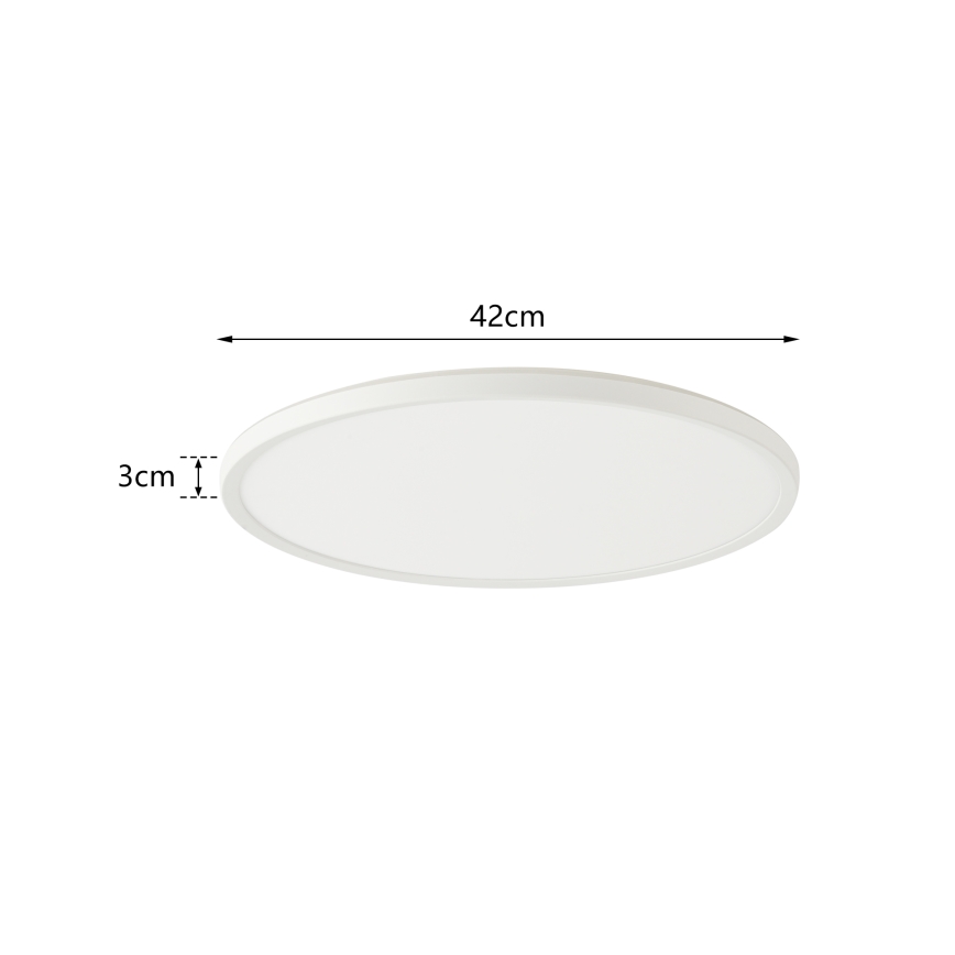 Brilagi - LED Hämardatav valgusti koos motion ja dusk andur ULTRA SLIM LED/24W/230V d. 42 cm + kaugjuhtimispult