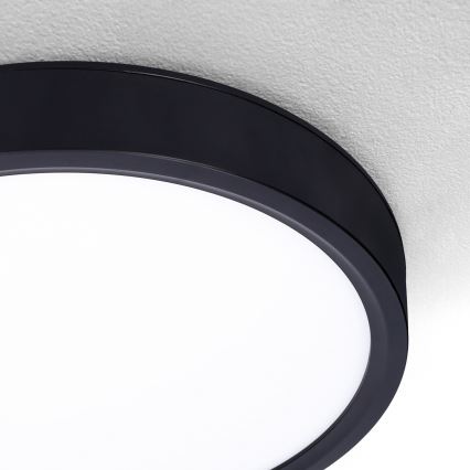 Brilagi - LED Hämardatav laevalgusti ESTELA LED/36W/230V 3000-6500K ø 30 cm must + kaugjuhtimispult