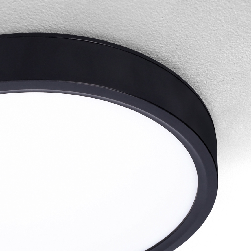 Brilagi - LED Hämardatav laevalgusti ESTELA LED/36W/230V 3000-6500K ø 30 cm must + kaugjuhtimispult
