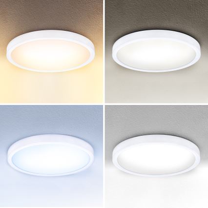 Brilagi - LED Hämardatav laevalgusti ESTELA LED/36W/230V 3000-6500K ø 30 cm valge + kaugjuhtimispult