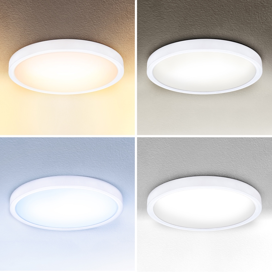 Brilagi - LED Hämardatav laevalgusti ESTELA LED/36W/230V 3000-6500K ø 30 cm valge + kaugjuhtimispult