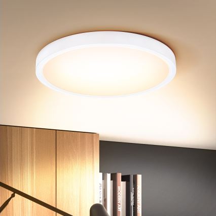 Brilagi - LED Hämardatav laevalgusti ESTELA LED/36W/230V 3000-6500K ø 30 cm valge + kaugjuhtimispult