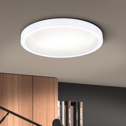 Brilagi - LED Hämardatav laevalgusti ESTELA LED/36W/230V 3000-6500K ø 30 cm valge + kaugjuhtimispult