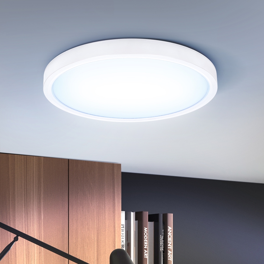Brilagi - LED Hämardatav laevalgusti ESTELA LED/36W/230V 3000-6500K ø 30 cm valge + kaugjuhtimispult