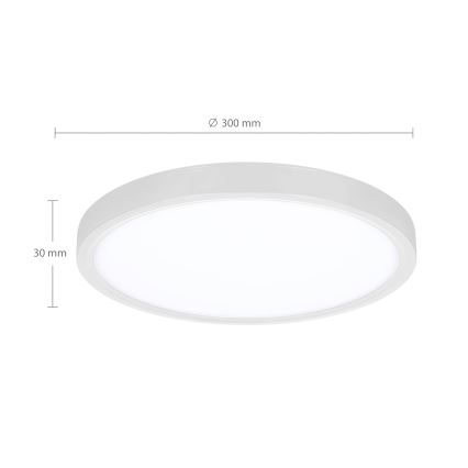 Brilagi - LED Hämardatav laevalgusti ESTELA LED/36W/230V 3000-6500K ø 30 cm valge + kaugjuhtimispult