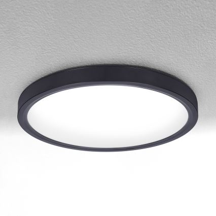 Brilagi - LED Hämardatav laevalgusti ESTELA LED/48W/230V 3000-6500K ø 40 cm must + kaugjuhtimispult