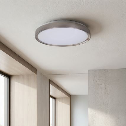 Brilagi - FANCIA hämardatav LED-laelamp LED/48W/230V 3000-6500K läbimõõt 39 cm hõbedane + puldiga