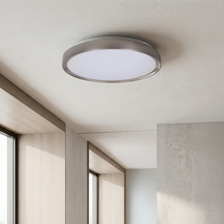Brilagi - FANCIA hämardatav LED-laelamp LED/48W/230V 3000-6500K läbimõõt 39 cm hõbedane + puldiga