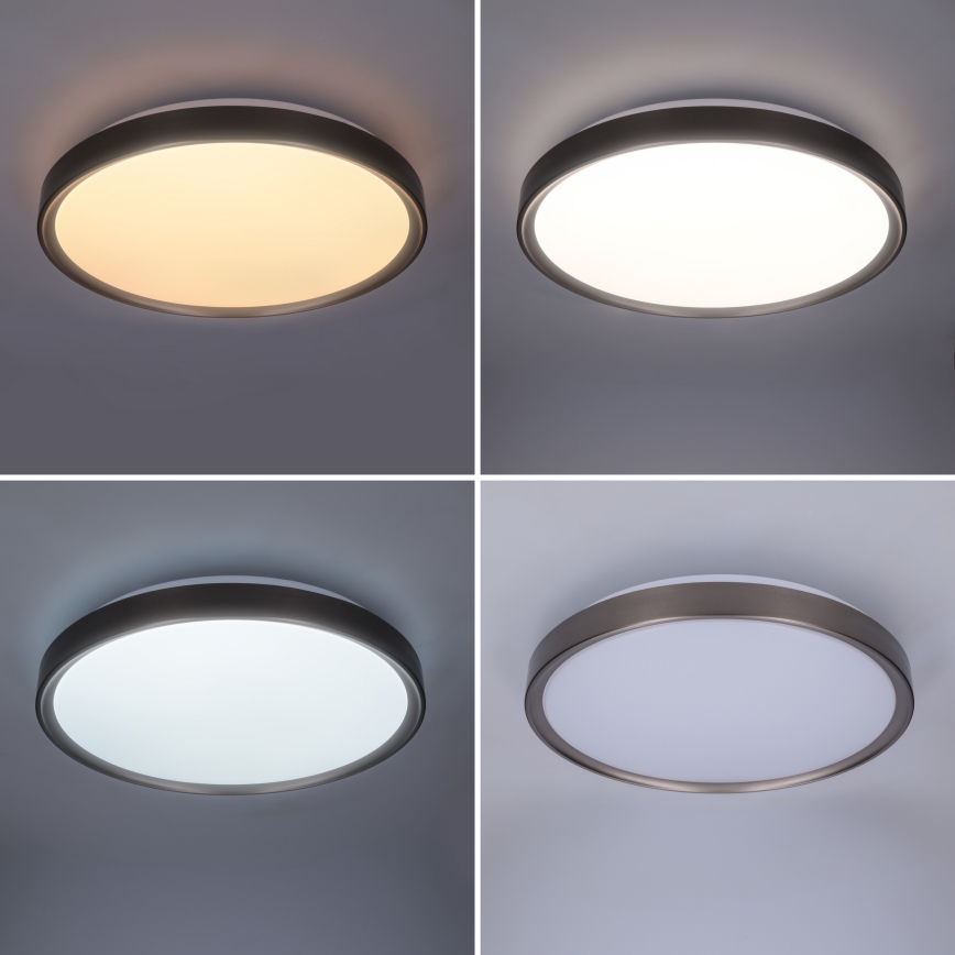Brilagi - FANCIA hämardatav LED-laelamp LED/48W/230V 3000-6500K läbimõõt 39 cm hõbedane + puldiga