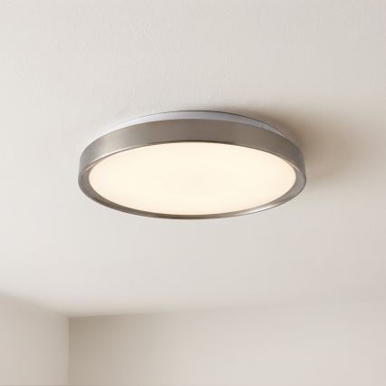 Brilagi - FANCIA hämardatav LED-laelamp LED/48W/230V 3000-6500K läbimõõt 39 cm hõbedane + puldiga