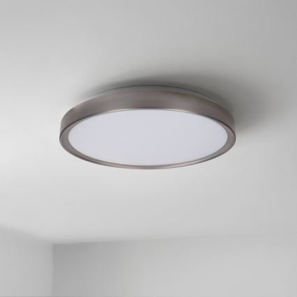 Brilagi - FANCIA hämardatav LED-laelamp LED/48W/230V 3000-6500K läbimõõt 39 cm hõbedane + puldiga