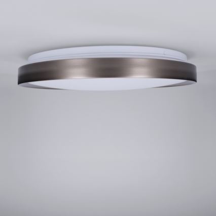 Brilagi - FANCIA hämardatav LED-laelamp LED/48W/230V 3000-6500K läbimõõt 39 cm hõbedane + puldiga