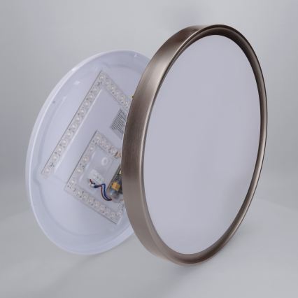 Brilagi - FANCIA hämardatav LED-laelamp LED/48W/230V 3000-6500K läbimõõt 39 cm hõbedane + puldiga