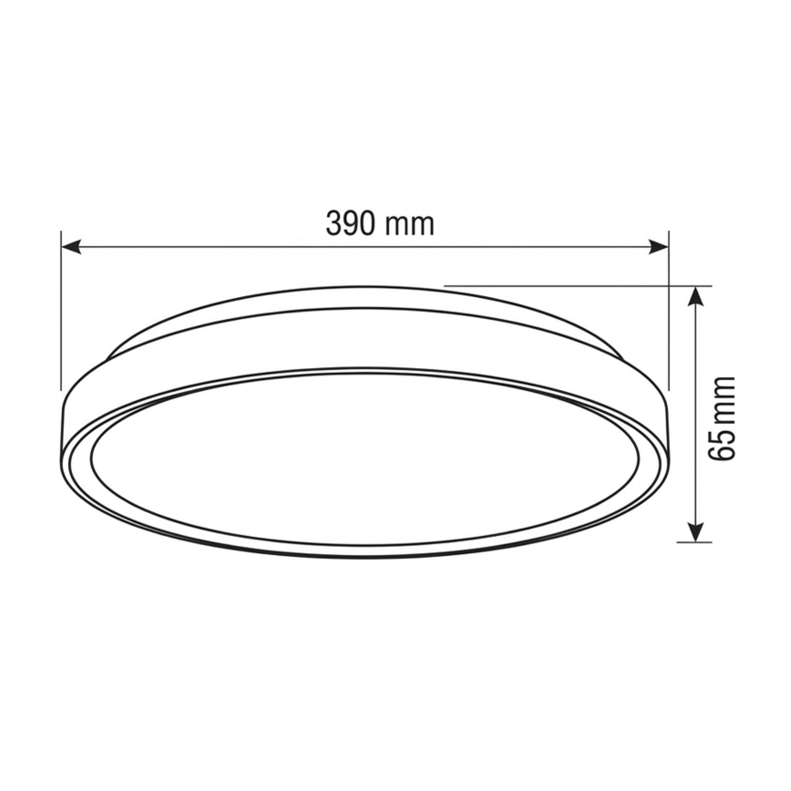 Brilagi - FANCIA hämardatav LED-laelamp LED/48W/230V 3000-6500K läbimõõt 39 cm hõbedane + puldiga
