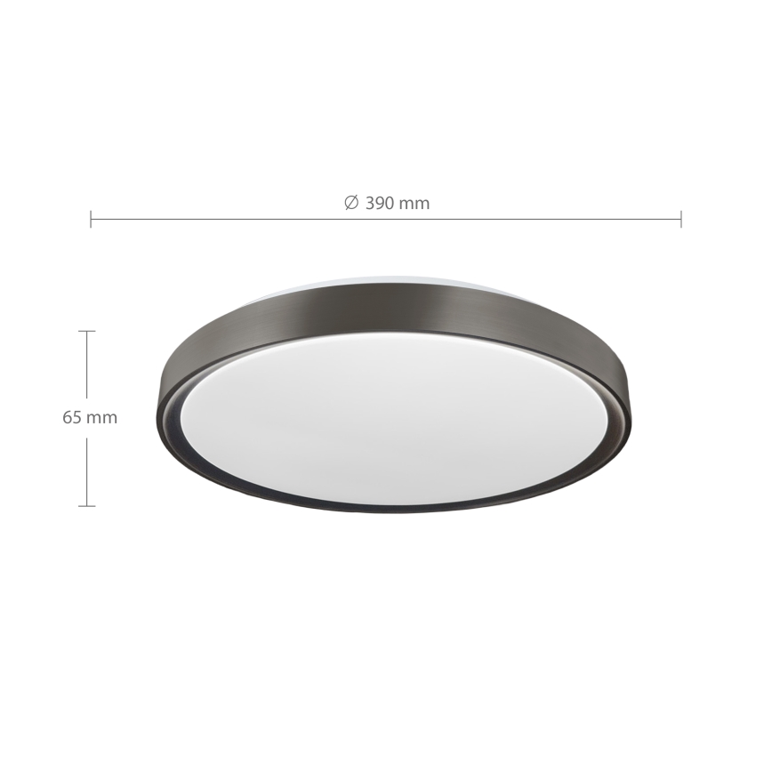 Brilagi - LED hämardatav laevalgusti FANCIA LED/48W/230V 3000-6500K läbimõõt 39 cm antratsiit + kaugjuhtimispult