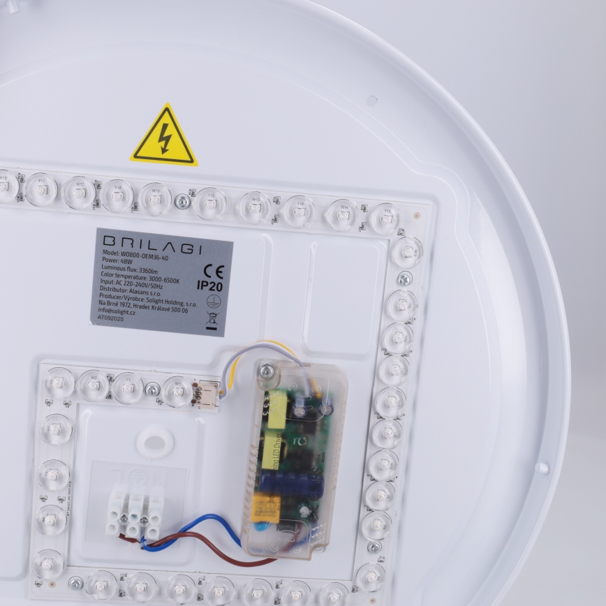 Brilagi - LED hämardatav laevalgusti FANCIA LED/48W/230V 3000-6500K läbimõõt 39 cm antratsiit + kaugjuhtimispult