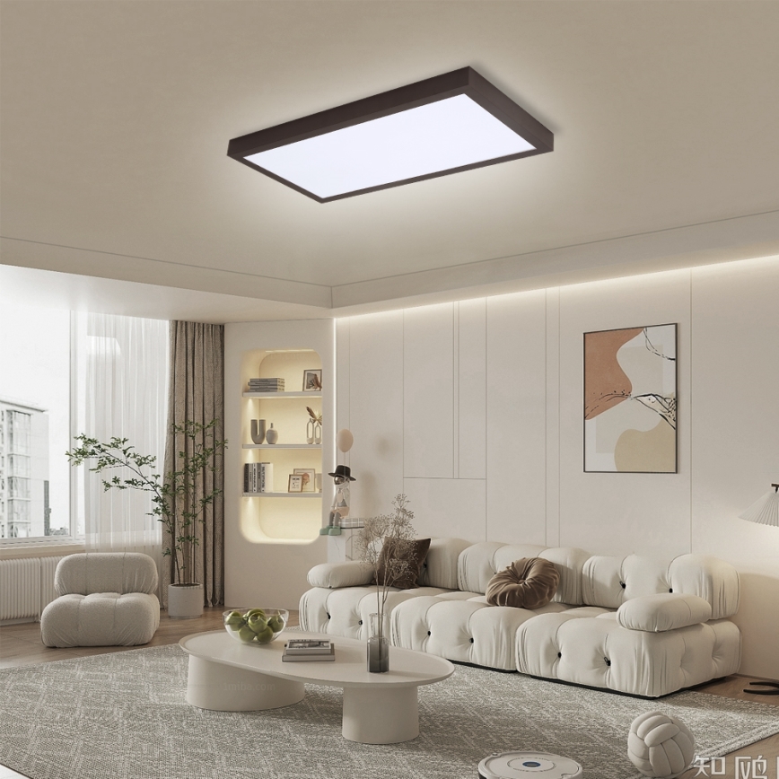 Brilagi - LED Hämardatav laevalgusti vannituppa FRAME SMART LED/30W/230V 30x60 cm 3000-6000K  IP44 must  + kaugjuhtimispult