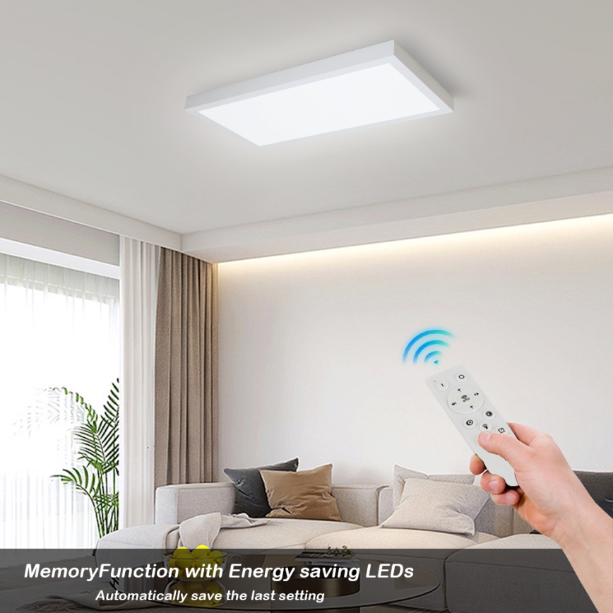 Brilagi - LED Hämardatav laevalgusti vannituppa FRAME SMART LED/30W/230V 30x60 cm 3000-6000K IP44 valge + kaugjuhtimispult
