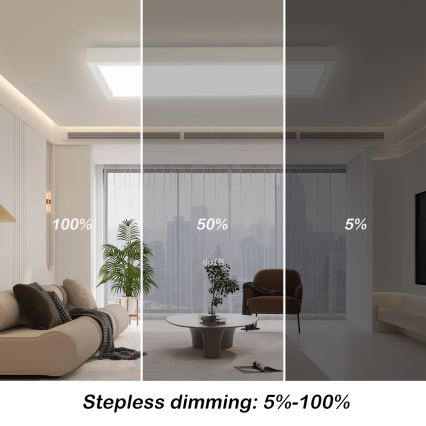 Brilagi - LED Hämardatav laevalgusti vannituppa FRAME SMART LED/30W/230V 30x60 cm 3000-6000K IP44 valge + kaugjuhtimispult
