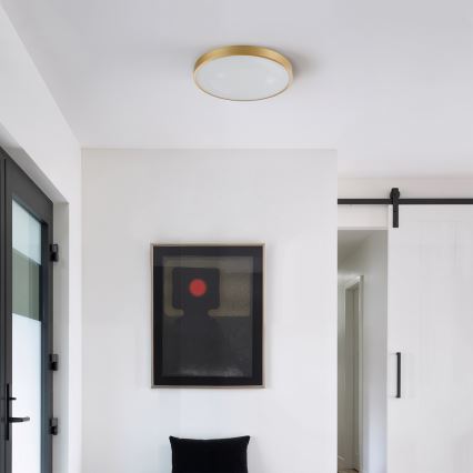 Brilagi - LED-hämardatav laelamp GLASS POOL DOUBLE LED/48W/230V 3000-6000K 40 cm kuldne + kaugjuhtimispult