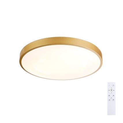 Brilagi - LED-hämardatav laelamp GLASS POOL DOUBLE LED/48W/230V 3000-6000K 40 cm kuldne + kaugjuhtimispult
