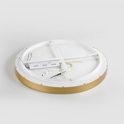 Brilagi - LED-hämardatav laelamp GLASS POOL DOUBLE LED/48W/230V 3000-6000K 40 cm kuldne + kaugjuhtimispult