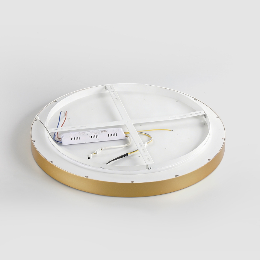 Brilagi - LED-hämardatav laelamp GLASS POOL DOUBLE LED/48W/230V 3000-6000K 40 cm kuldne + kaugjuhtimispult