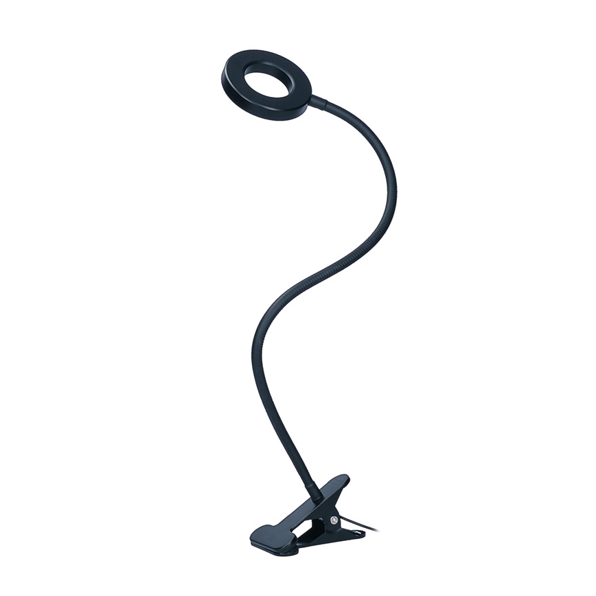 Brilagi -LED Hämardatav valgusti klambriga ORBELA LED/8W/230V 3000/4000/5000K must