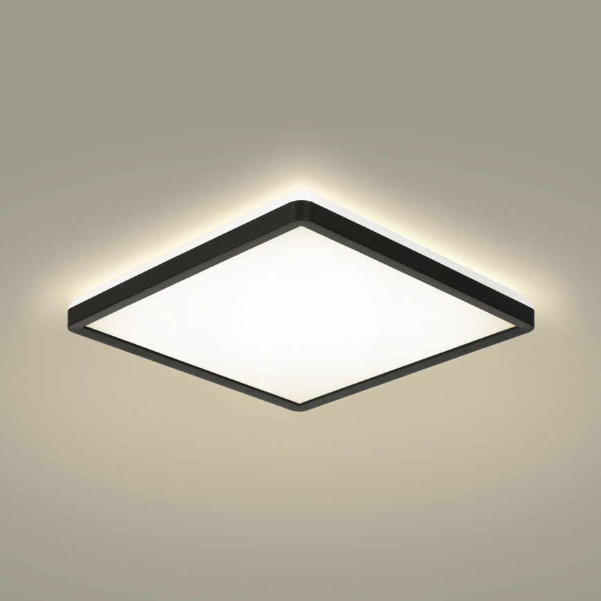 Brilagi - LED Hämardatav valgusti koos motion ja dusk andur ULTRA SLIM LED/18W/230V 30x30 cm + kaugjuhtimispult