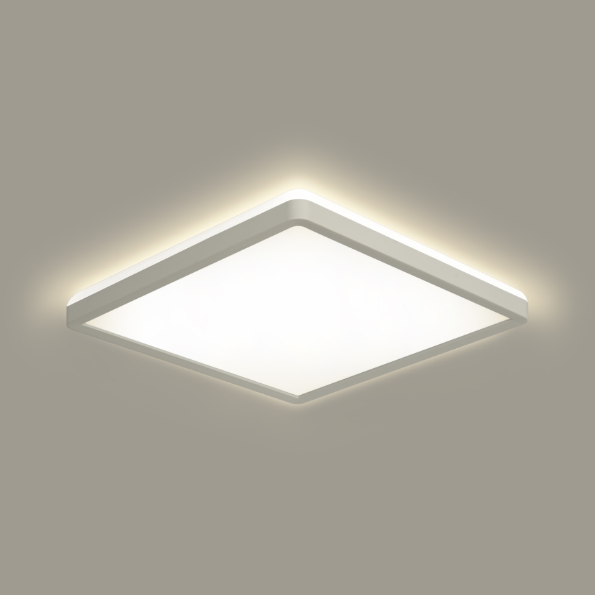 Brilagi - LED Hämardatav valgusti koos motion ja dusk andur ULTRA SLIM LED/18W/230V 30x30 cm + kaugjuhtimispult