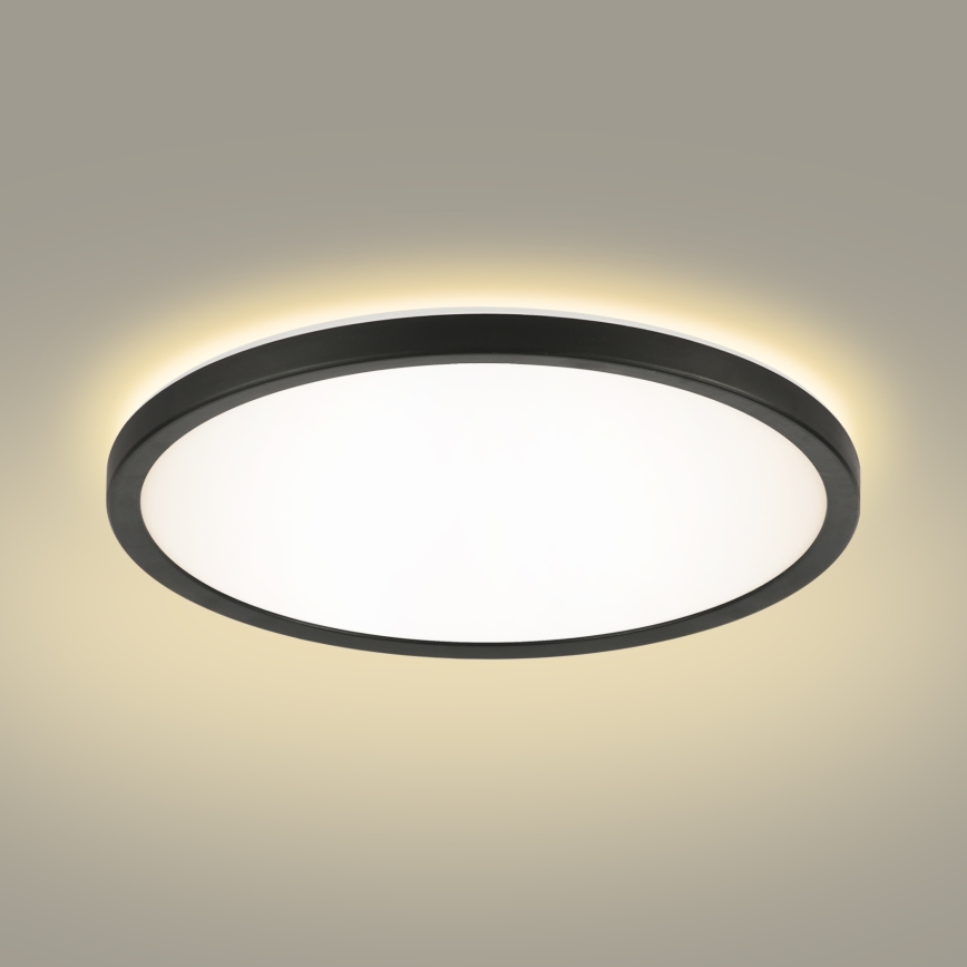 Brilagi - LED Hämardatav valgusti koos motion ja dusk andur ULTRA SLIM LED/24W/230V d. 42 cm + kaugjuhtimispult