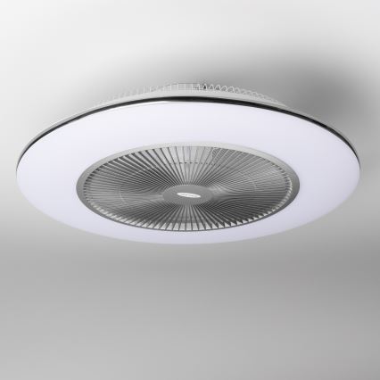 Brilagi - LED Hämardatav valgusti koos ventilaatoriga AURA LED/38W/230V 3000-6000K hõbe + pult