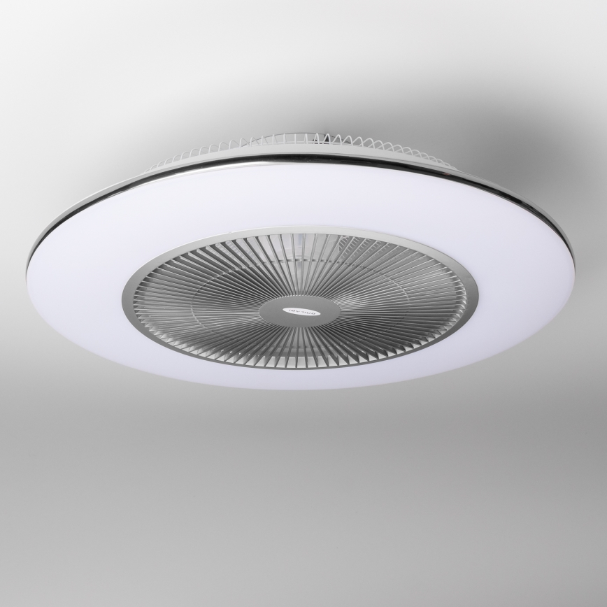 Brilagi - LED Hämardatav valgusti koos ventilaatoriga AURA LED/38W/230V 3000-6000K hõbe + pult