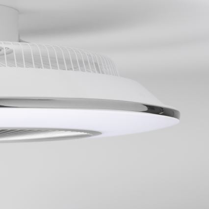 Brilagi - LED Hämardatav valgusti koos ventilaatoriga AURA LED/38W/230V 3000-6000K hõbe + pult