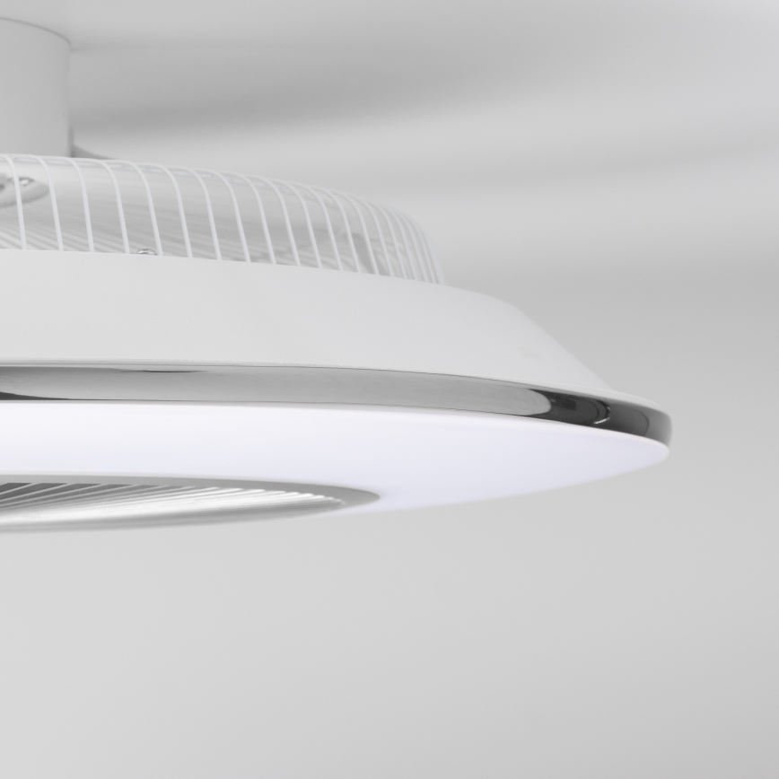 Brilagi - LED Hämardatav valgusti koos ventilaatoriga AURA LED/38W/230V 3000-6000K hõbe + pult