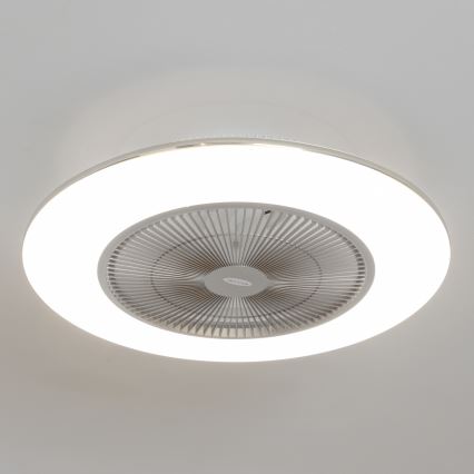 Brilagi - LED Hämardatav valgusti koos ventilaatoriga AURA LED/38W/230V 3000-6000K hõbe + pult