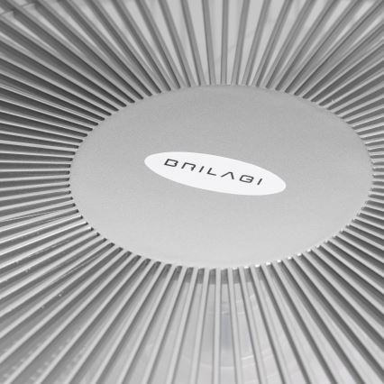Brilagi - LED Hämardatav valgusti koos ventilaatoriga AURA LED/38W/230V 3000-6000K hõbe + pult