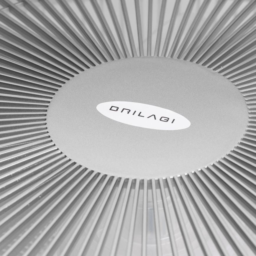 Brilagi - LED Hämardatav valgusti koos ventilaatoriga AURA LED/38W/230V 3000-6000K hõbe + pult