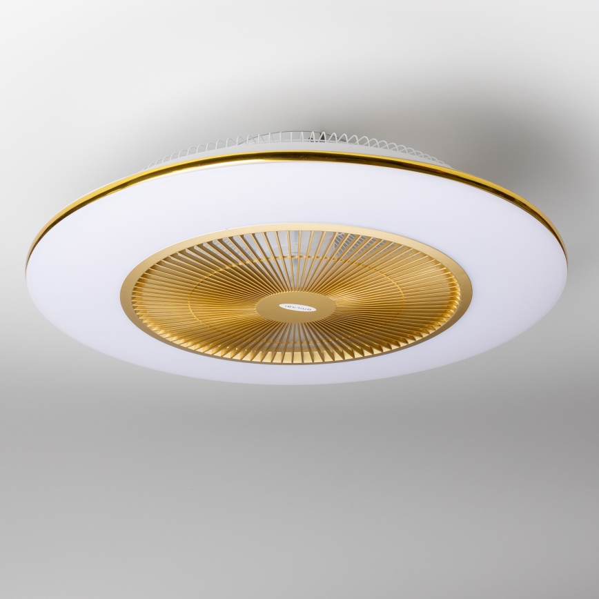 Brilagi - LED Hämardatav valgusti koos ventilaatoriga AURA LED/38W/230V 3000-6000K kuldne + pult