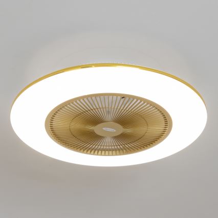 Brilagi - LED Hämardatav valgusti koos ventilaatoriga AURA LED/38W/230V 3000-6000K kuldne + pult