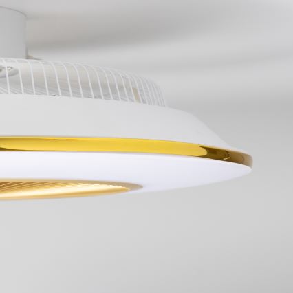 Brilagi - LED Hämardatav valgusti koos ventilaatoriga AURA LED/38W/230V 3000-6000K kuldne + pult