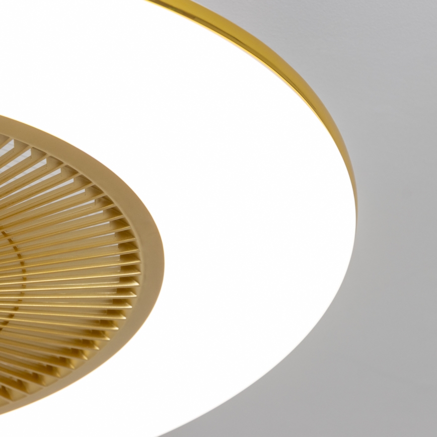 Brilagi - LED Hämardatav valgusti koos ventilaatoriga AURA LED/38W/230V 3000-6000K kuldne + pult