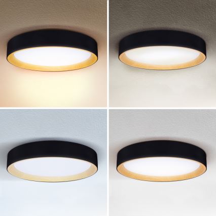 Brilagi - LED Hämardatav laevalgusti LARIOS LED/60W/230V 3000-6500K ø 49 cm must + kaugjuhtimispult